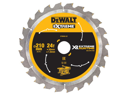 FlexVolt XR Table Saw Blade 210 x 30mm x 24T