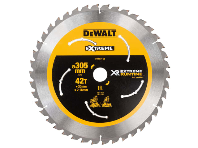 FlexVolt XR Mitre Saw Blade 305 x 30mm x 42T