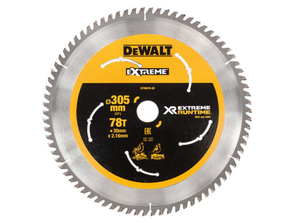 FlexVolt XR Mitre Saw Blade 305 x 30mm x 78T