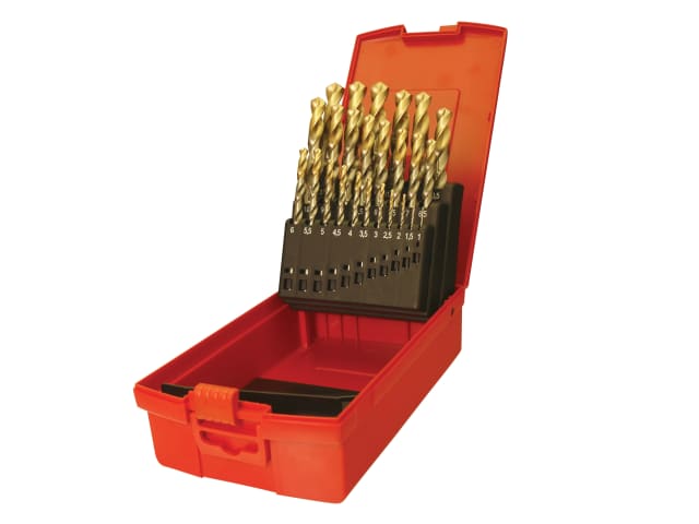 A095 Set 202 A002 HSS TiN Coated Jobber Drill Set of 51 1.0-6.0 x 0.1mm