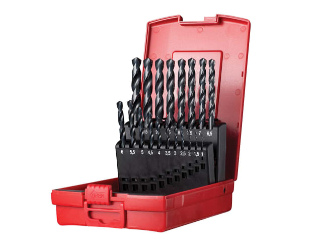 A190 No.201 Metric HSS Drill Set of 19 1.0-10.0 x 0.5mm