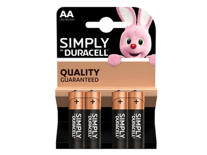 Simply AA Alkaline MN1500 Batteries (Pack 4)