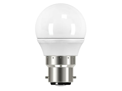 LED BC (B22) Opal Golf Non-Dimmable Bulb, Warm White 470 lm 5.9W