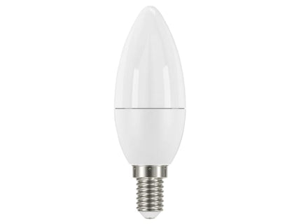 LED SES (E14) Opal Candle Non-Dimmable Bulb, Warm White 470 lm 5.9W