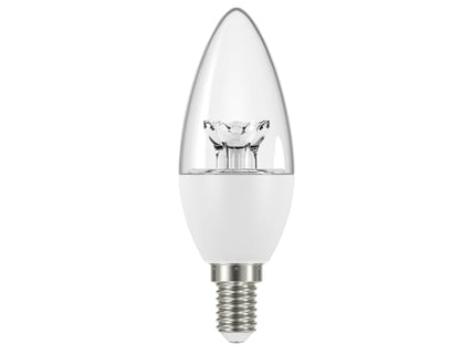 LED SES (E14) Clear Candle Dimmable Bulb, Warm White 470 lm 5.9W