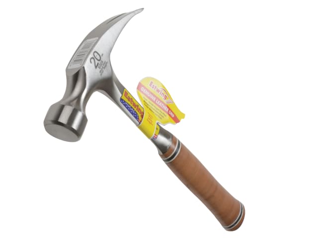 E20S Straight Claw Hammer - Leather Grip 560g (20oz)