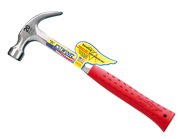 E3/20C Curved Claw Hammer - Red Vinyl Grip 560g (20oz)