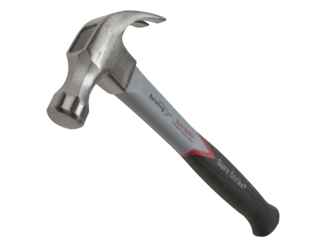 EMRF16C Surestrike Curved Claw Hammer Fibreglass Shaft 450g (16oz)