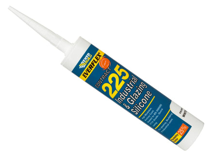 Industrial & Glazing Silicone Brushed Steel 295ml 225