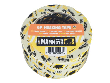 Mammoth Retail Masking Tape 50mm x 50m