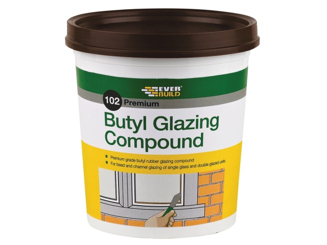 102 Butyl Glazing Compound Brown 2kg