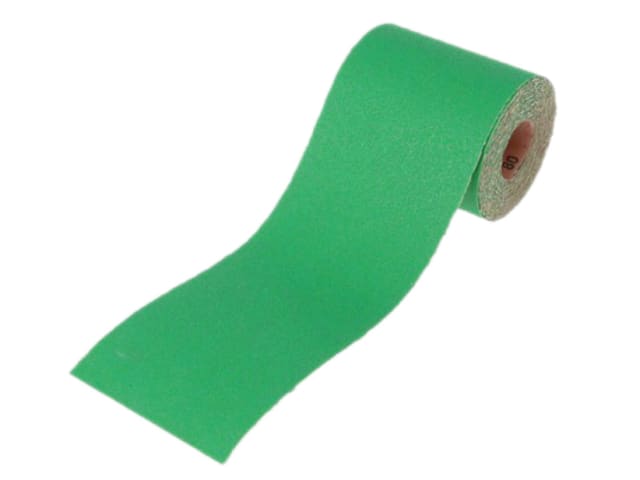 Aluminium Oxide Sanding Paper Roll Green 115mm x 5m 80G