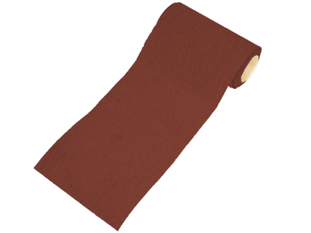 Aluminium Oxide Sanding Paper Roll Red 1m Hook & Loop Medium