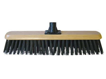 Black PVC Platform Broom Head 450mm (18in) Threaded Socket