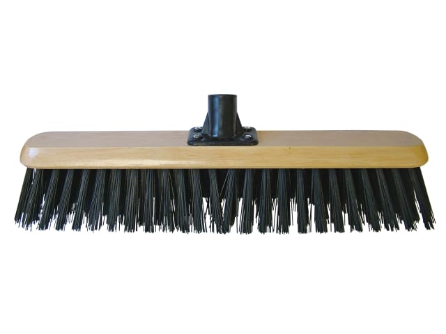 Black PVC Platform Broom Head 450mm (18in) Threaded Socket