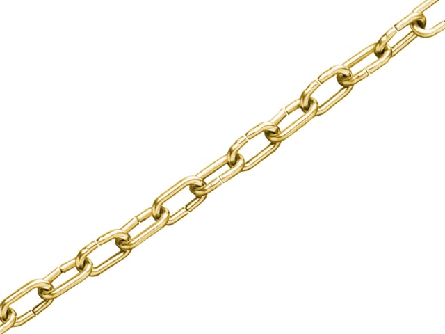 Clock Chain Polished Brass 1.6mm x 10m