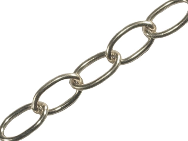 Oval Chain 1.8mm x 10m Chrome