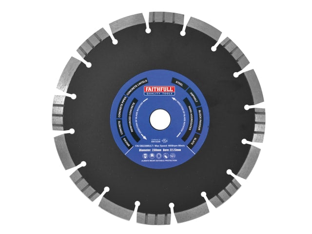 Multi Cut Diamond Blade 230 x 22mm