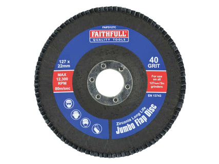 Abrasive Jumbo Flap Disc 127mm Coarse