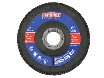 Abrasive Jumbo Flap Disc 127mm Medium