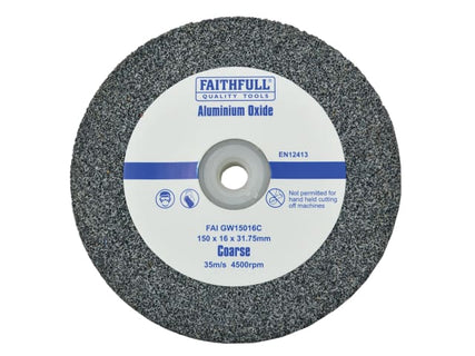 General Purpose Grinding Wheel 150 x 16mm Coarse Alox