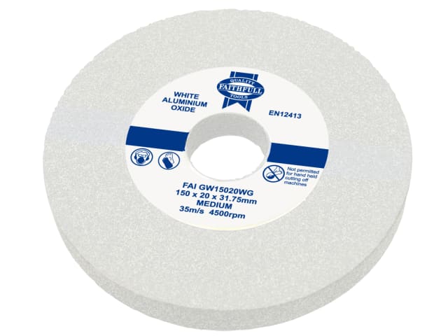 General Purpose Grinding Wheel 150 x 20mm White Medium