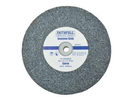 General Purpose Grinding Wheel 200 x 25mm Coarse Alox