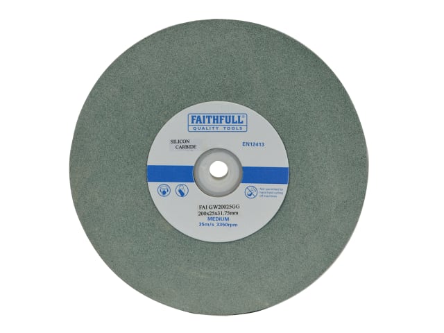 General Purpose Grinding Wheel 200 x 25mm Green Grit