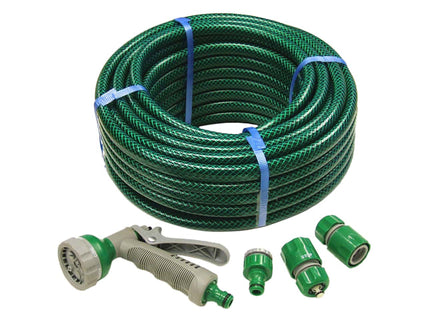 PVC Reinforced Hose 15m Fittings & Spray Gun