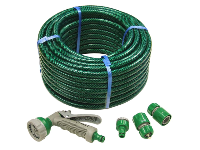 PVC Reinforced Hose 30m Fittings & Spray Gun