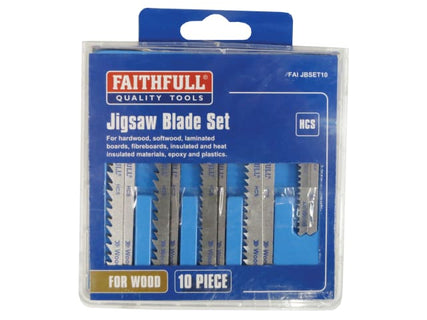 Jigsaw Blade Set of 10 Assorted