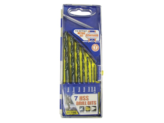 HSS Drill Bit Set of 7 1.5 - 6.0mm