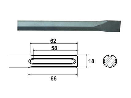 SDS Max Chisel 400mm