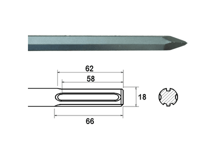 SDS Max Point 300mm