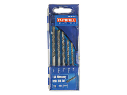 Standard Masonry Drill Set of 5 5-7mm