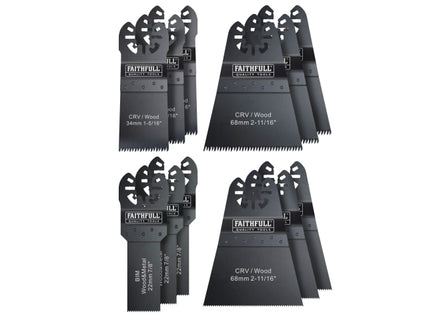 Multi-Function Tool Blade Set, 12 Piece