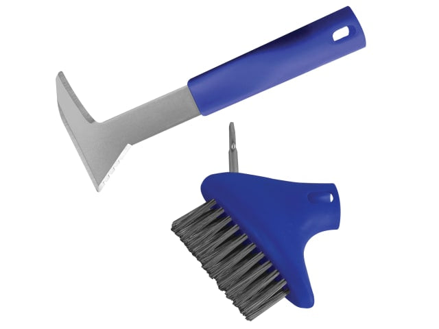 Auto-Lock Patio Steel Brush & Weeder