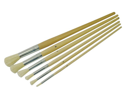 Round Fitch Brush Set 6 Piece