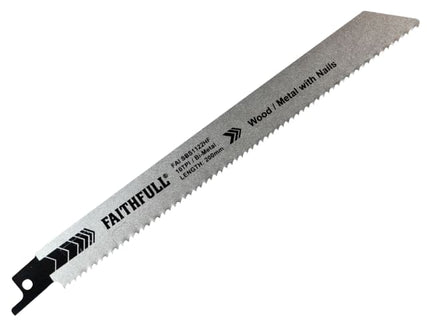 S1122HF Bi-Metal Sabre Saw Blade Demolition 200mm 10 TPI (Pack 5)