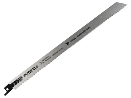 S1120HF Bi-Metal Sabre Saw Blade Demolition 300mm 10 TPI (Pack 5)