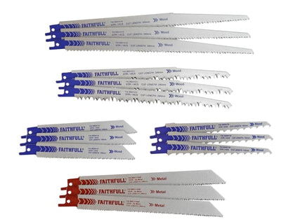 Sabre Saw Blade Set, 15 Piece