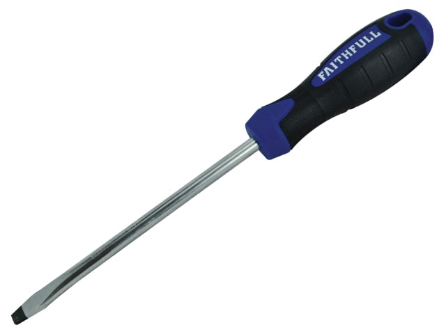 Soft Grip Screwdriver Flared Slotted Tip 6.5 x 125mm