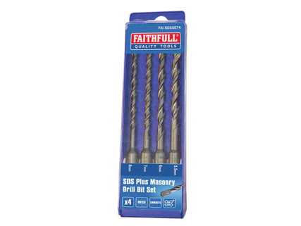 SDS Plus Drill Bit Set, 4 Piece