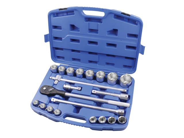 Socket Set of 21 Metric 3/4in Drive