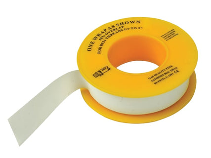 P.T.F.E Gas Tape 12mm x 5m White (Pack 10)