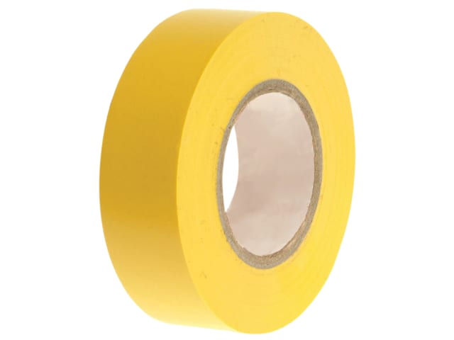 PVC Electrical Tape Yellow 19mm x 20m