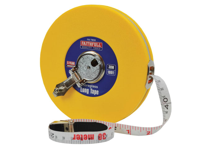 Closed ABS Fibreglass Long Tape 30m/100ft (Width 13mm)