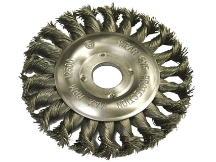 Circular Wire Brush 125 x 12mm 22.2mm Bore 0.50mm Wire