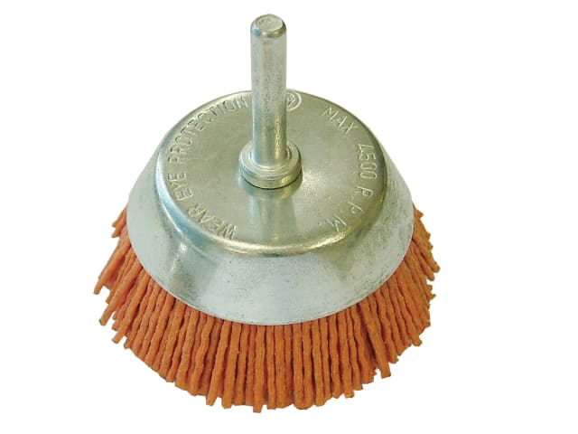 Nylon Wheel Cup Brush 65mm x 6mm Shank