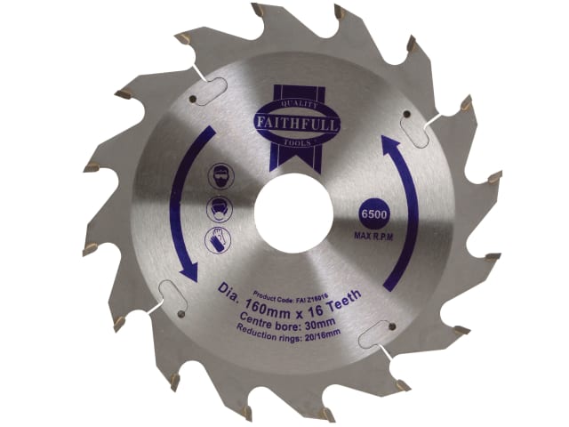 TCT Circular Saw Blade 160 x 30mm x 16T POS